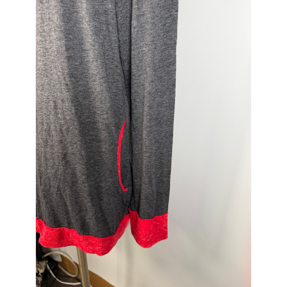Colosseum Cincinnati Bearcats Womens Large Gray Red Hooded Open Front Cardigan - Picture 3 of 9